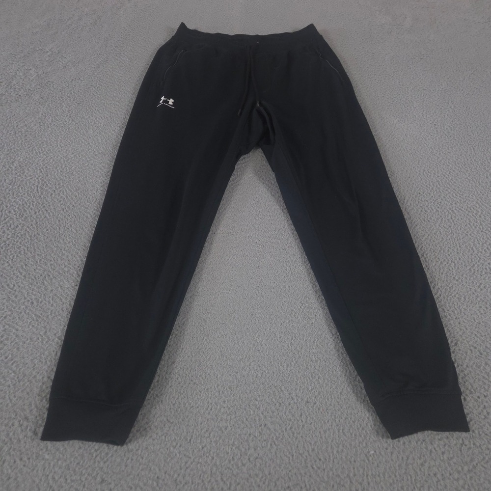 Under Armour Pants Mens Large Black Sportstyle Joggers Tapered Leg ColdGear‎ UA